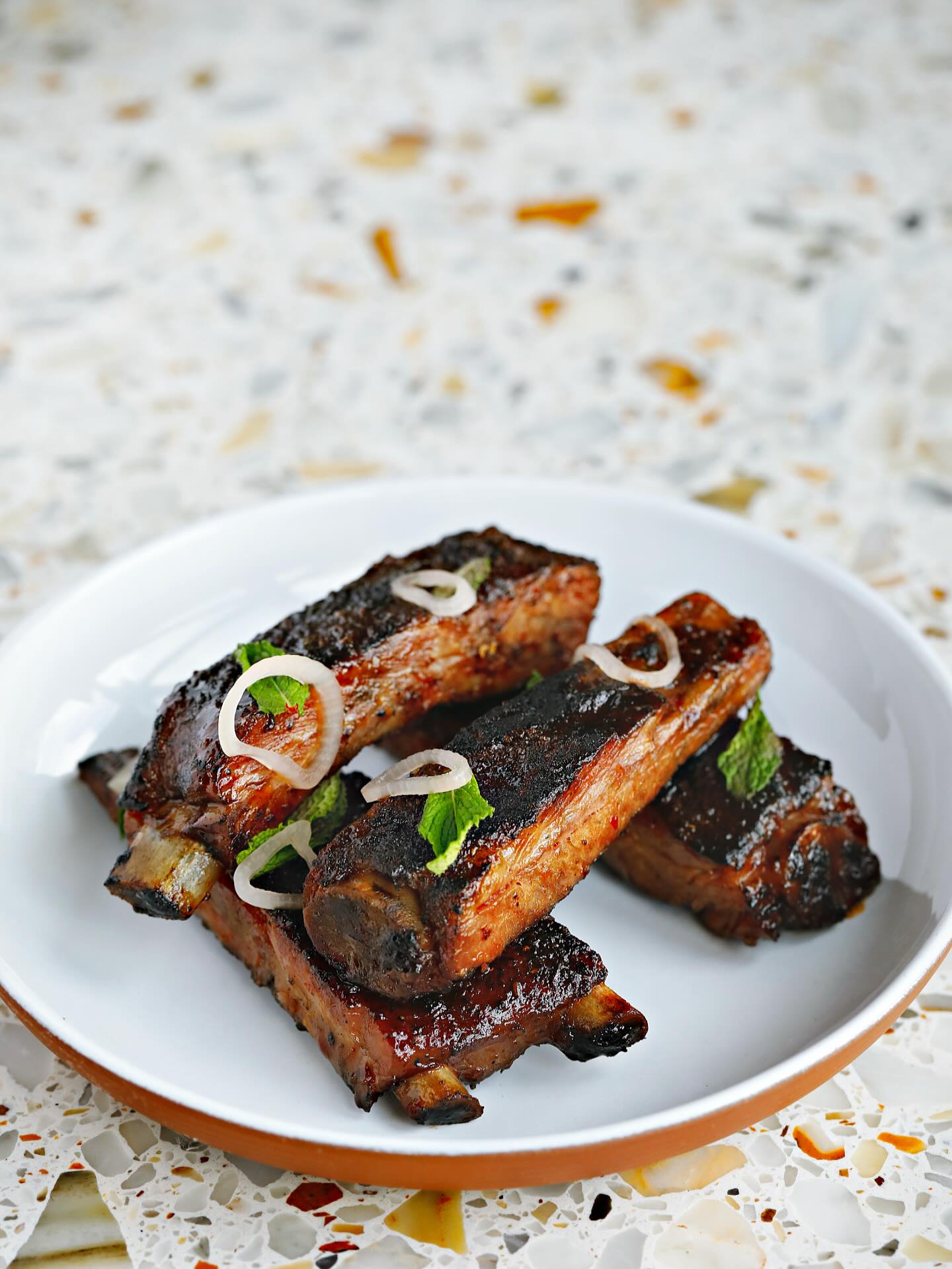 Wood-fired short ribs from the hearth at Brodeto